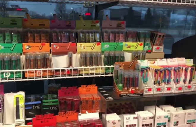 What kind of disposable vapes are sold at gas stations
